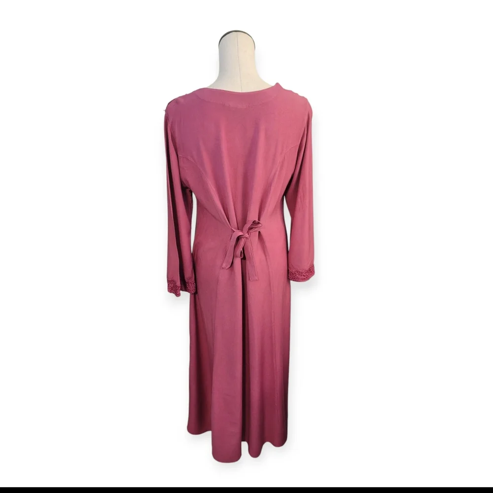 Pink Bohemian Embroidered Dress - Picture 3 of 5